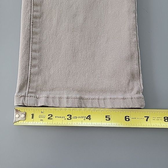 RSQ Slim Straight Fit Mens 30x30 Chino Pants Tan Stretch Back Welt Pockets Logo - Picture 15 of 15